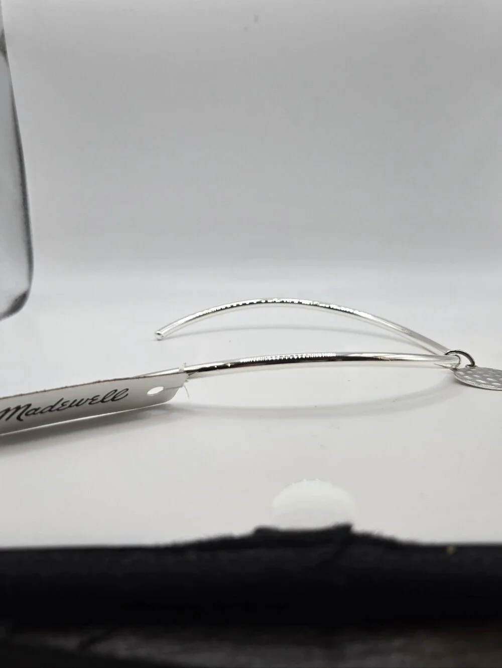 Madewell Silver Torque Wire Choker Necklace 16" Chunky Grunge Y2k NWT - Picture 5 of 7